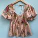 Anthropologie Tops | Anthropologie Top - Love The Label Rosette Babydoll Shirt | Color: Pink | Size: Xs