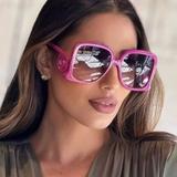 Gucci Accessories | Gucci Gg1326s 004 Sunglasses Fuchsia Violet Gradient Oversized Square Women | Color: Purple | Size: Os