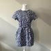 Kate Spade Dresses | Kate Spade Saturday Sz S Blue White Floral Pleated Mini Dress Cap Sleeve Pocket | Color: Blue/White | Size: S