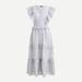 J. Crew Dresses | J Crew Ruffle Sleeve Cotton Voile Dress | Color: Gray/White | Size: S