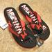 Disney Shoes | Minnie Mouse Flip Flop | Color: Black/Red | Size: 9