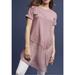 Anthropologie Tops | Anthropologie Akemi + Kim Asymmetrical Mauve Embroidered Tunic | Color: Pink | Size: S