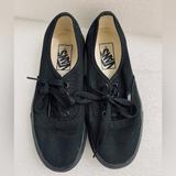 Vans Shoes | Authentic Skate Shoe Black Monochrome Vans Size Us Woman 6.5 Us Men 5.0 | Color: Black | Size: 6.5