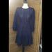 J. Crew Dresses | - Nwot J Crew Blue Eyelet Lace Long Sleeve Dress Size 00 | Color: Blue | Size: 00