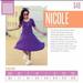 Lularoe Dresses | - Xs New Lularoe Nicole Dress | Color: Blue/Pink | Size: Xs