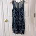 Free People Dresses | Fp Beaded Open Back Dress Medium | Color: Blue | Size: M