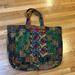 Free People Bags | Free People Patchwork Stitched Tote New | Color: Black/Green | Size: Os