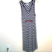 Jessica Simpson Dresses | Jessica Simpson Navy Blue And White Striped Sleeveless Knit Maternity Dress, Xl | Color: Blue/White | Size: Xlm