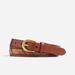 J. Crew Accessories | New J.Crew Italian Leather Madras Mens Dress Belt 32 | Color: Brown | Size: 32