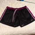 Nike Shorts | Black/ Purple Nike Shorts, No Pockets, Drawstring/Elastic Waist | Color: Black/Purple | Size: Xl