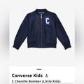 Converse Jackets & Coats | Converse Kids C Chenille Bomber (Little Kids) Bomber Jacket | Color: Tan | Size: Lb