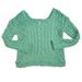 Free People Sweaters | Free People Off The Shoulder Mohair Wool Blend Sweater M Green | Color: Green | Size: M