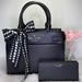 Kate Spade Bags | Kate Spade 3 Pcs Set Staci Satchel, Wallet & Scarf | Color: Black | Size: Os