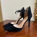 Jessica Simpson Shoes | Jessica Simpson Black Suede Leather Ankle Strap Heels | Color: Black | Size: 9