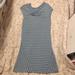 Athleta Dresses | Athleta Pahala Striped Ruched Twist Front Knit Dress | Color: Blue/Gray | Size: M