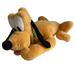 Disney Toys | Disney Store Pluto Dog Plush 16" Large Stuffed Animal Green Collar. | Color: Green/White | Size: 16”