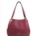 Michael Kors Bags | Michael Kors Raven Large Shoulder Tote Color: Wine | Color: Red | Size: Os