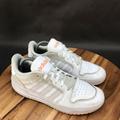 Adidas Shoes | Adidas Neo Entrap White Orange Pink Sneakers Low Top Lace Up Womens Size 10 | Color: White | Size: 10