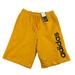 Adidas Shorts | Adidas Mens Linear Logo 11" Fleece Drawstring Sweat Shorts Gold S | Color: Gold/Yellow | Size: S