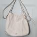 Coach Bags | Coach Pebbled Leather Cream Purse Shoulder Bag Crossbody | Color: Cream/Gold | Size: Os