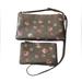 Coach Bags | Coach East West Crossbody Bag And Wristlet - Brown/Multi Colored | Color: Brown | Size: Os