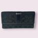 Coach Accessories | Coach Leatherware Black Snap Monogram Tri-Fold Wallet | Color: Black | Size: Os
