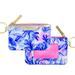 Lilly Pulitzer Accessories | Lilly Pulitzer Id Case With Keychain Wallet | Color: Blue/Pink | Size: Os