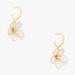 Kate Spade Jewelry | Kate Spade Spring Scene Flower Huggies | Color: Gold/White | Size: Os