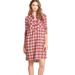 Madewell Dresses | Madewell Daybreak Flannel Shirtdress In Fairfax Plaid Tunic Dress - Xs | Color: Gray/Red | Size: Xs