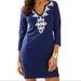 Lilly Pulitzer Dresses | Lilly Pulitzer Blue Marina Dress Size Xs | Color: Blue | Size: Xs