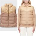 Nike Jackets & Coats | $150 Nike Women Xl Therma Fit Goose Fill Down Windrunner Bodywarmer Vest Dq6896 | Color: Brown/Tan | Size: Xl