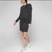 Athleta Dresses | Athleta Beyond Soft Avenues Long Sleeve Dressm | Color: Black/Gray | Size: M