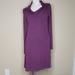 Athleta Dresses | Athleta Lost River Cowl Neck Long Sleeve Purple Dress (Size Small) | Color: Purple | Size: S