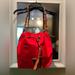 Dooney & Bourke Bags | Dooney & Bourke Drawstring Canvas And Leather Hardware Small Bucket Bag | Color: Brown/Red | Size: Os