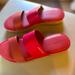 Coach Shoes | Hot Pink Slip On Coach Sandal | Color: Pink | Size: 8.5