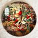 Disney Art | Disney Porcelain Christmas Plate - 1993 Santa's Workshop Disney Store, Mickey Mi | Color: Green/Red | Size: 9 1/4 In