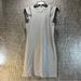 Michael Kors Dresses | Michael Kors Womens Gray White Dress A-Line Striped Round Neck Xs Cotton | Color: Gray/White | Size: Xs
