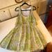 Jessica Simpson Dresses | Jessica Simpson Ladies Size 12 Lavender/Gray And Light Green Floral Dress | Color: Gray/Green | Size: 12