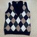 J. Crew Sweaters | J Crew Argyle Sweater Vest Size L Euc | Color: Blue/Gray | Size: L