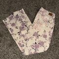 American Eagle Outfitters Jeans | Floral American Eagle Jeans | Color: Purple | Size: 4