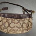 Coach Bags | Coach Madison Op Art Small Shoulder Bag Beige Brown Canvas Leather Zip Y2k 12950 | Color: Brown/Orange | Size: Os