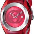 Gucci Accessories | New! Gucci Red Dial Unisex Watch | Color: Black/Red | Size: Os