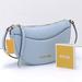 Michael Kors Bags | Michael Kors Dover Small Half Moon (Nwt Leather Crossbody Bag Vista Blue Color | Color: Blue/Gold | Size: Various