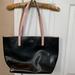 Kate Spade Bags | Black Leather Kate Spade Tote Bag. | Color: Black/Pink | Size: Os
