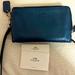 Coach Bags | Coach Blue Metallic Wristlet | Color: Blue | Size: Os