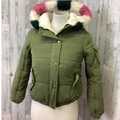 Jessica Simpson Jackets & Coats | Jessica Simpson Girls Size Small 7-8 Warm Faux Fur Lined Hooded Full Zip Coat | Color: Green | Size: Sg