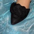 Jessica Simpson Shoes | Jessica Simpson Black Flat Slide | Color: Black | Size: 7.5