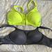 Victoria's Secret Intimates & Sleepwear | Lot Of 2 Victoria Secret Vsx Sport Bras Size 36 B | Color: Gray/Green | Size: 36b