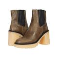 Free People Shoes | Free People Boots James Khaki Leather Heeled Chelsea Booties | Color: Brown/Tan | Size: Various
