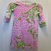 Lilly Pulitzer Dresses | Lilly Pulitzer Pink And Green Girls Dress Size Small 4-5 | Color: Green/Pink | Size: S (4-5)